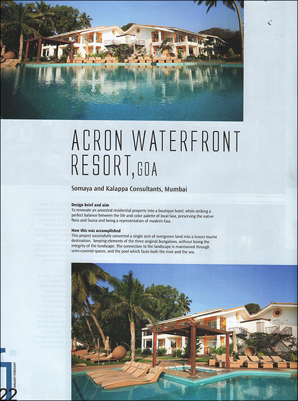 Acron Waterfront Resort - Goa -  Index Media Pvt Ltd (IFJ)